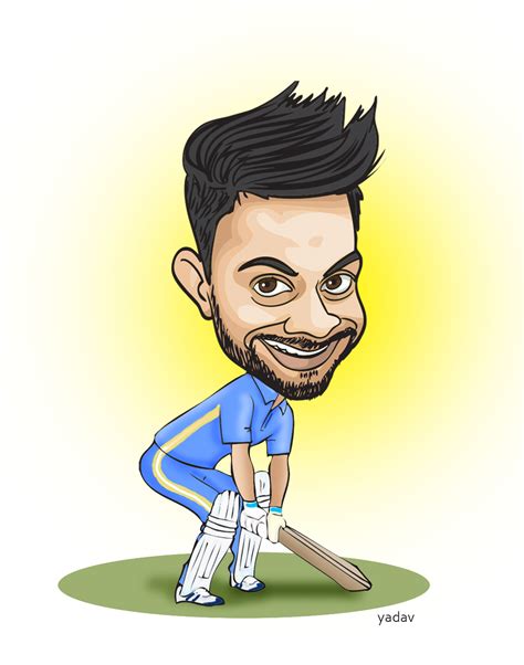 Caricaturecartoon Virat Kohli Caricature Virat Kohli Cartoon Virat