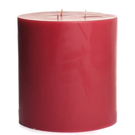 6x6 Blackberry Ginger Scented Large 3 Wick Pillar Candles