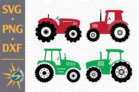 Tractor Svg Png Dxf Digital Files Include 748105 Cut Files