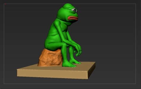 Sad Pepe The Frog Free 3d Model 3d Printable Cgtrader