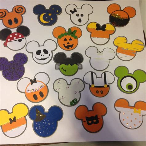 Disney Halloween Mickey Ears Scrapbook Embellishment Die Etsy