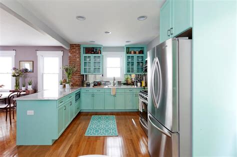 Turquoise Kitchen Cabinets For Any Kitchen Styles Homesfeed