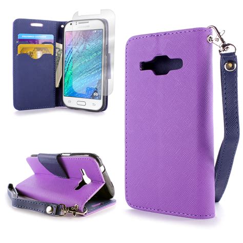 Wallet Pouch Flip Stand Phone Case Cover For Samsung Galaxy J1 Verizon