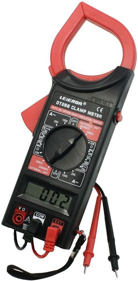 Dt 266 Acdc Electronic Tester Digital Clamp Meter With Test Probe