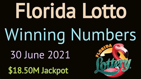 Today Florida Lotto Winning Numbers Wednesday 30 June 2021 Florida Lotto Drawing Tonight 630