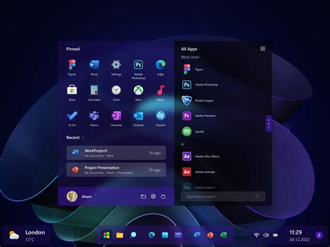 Windows 12 Start Menu Interface Concept By Vlados Akam 🇺🇦 On Dribbble