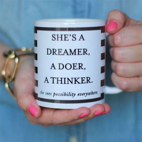 Dreamer Doer Thinker Mug Mugs The Dreamers Life Facts