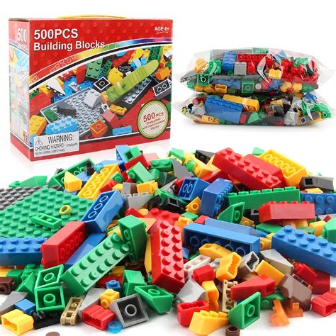 500 Pcs Educational Building Bricks Set City Diy Creative Bricks Toys