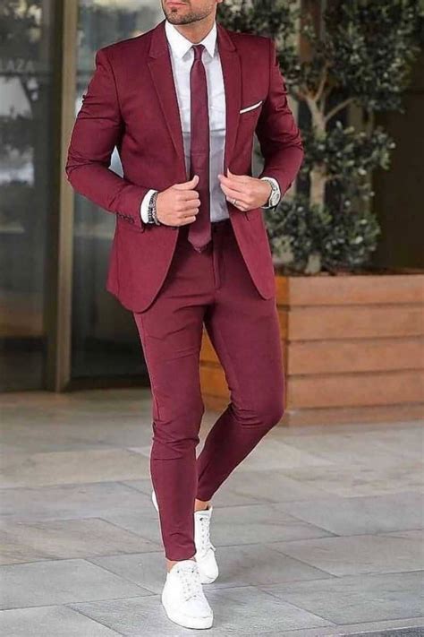 Pin On Burgundy Suit And Maroon Suit