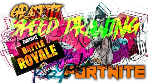 Speed Drawing Fortnite Battle Royale Graffiti Youtube