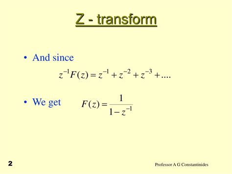 Ppt Z Transform Powerpoint Presentation Free Download Id6815634