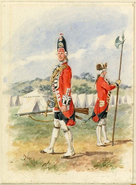 British 1st Foot Guards Grenadier And Sergeant 1760 By Reginald