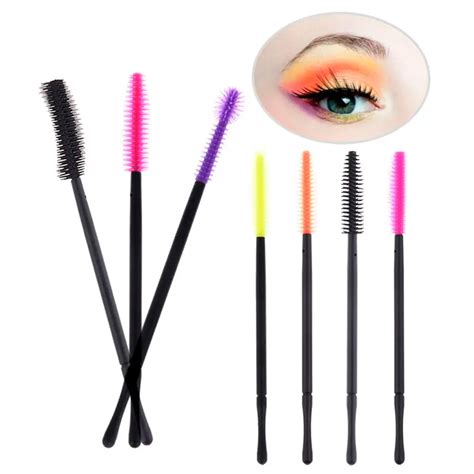 Buy 50pcs Disposable Silicone Eyelash Brush Comb