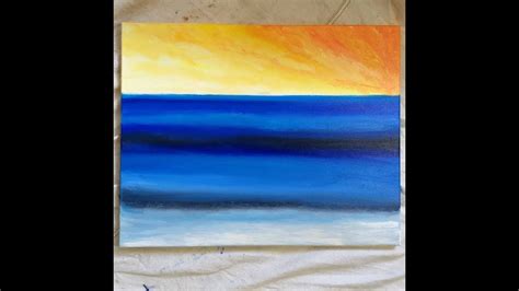 Ocean Flame Oil Painting Time Lapse Tutorial Abstract