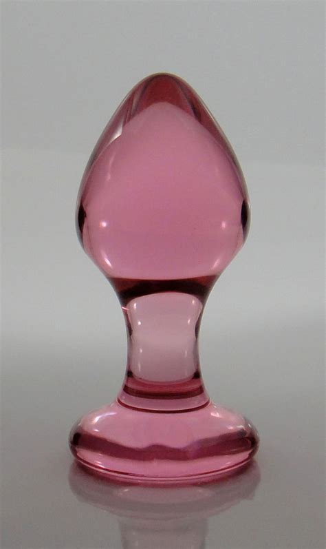 Small Pink Glass Rosebud Butt Plug Sex Toy Etsy