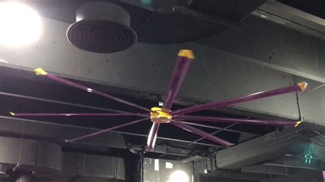 They cool people effectively by increasing air speed. 2 BIG A$$ FANS Industrial Ceiling Fans at Planet Fitness ...