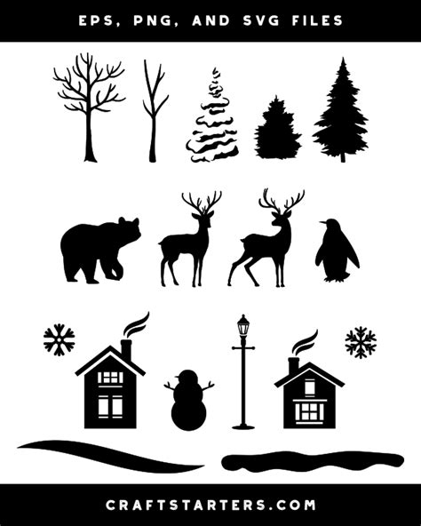 Snow Silhouettes Clip Art Library Hot Sex Picture