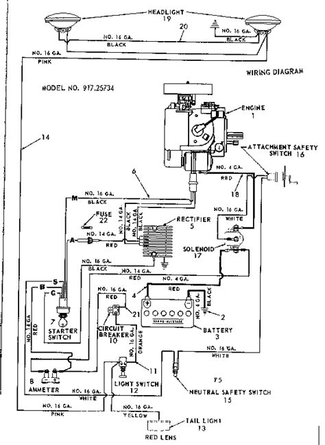 Wiring Diagram Sears Gt18