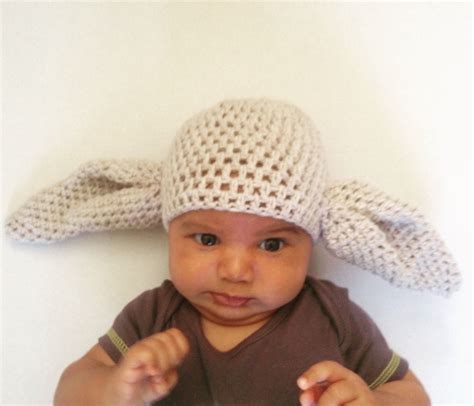 crochet big ears hat dobby hat yoda hat crochet beanie etsy uk crochet beanie crochet ear hats