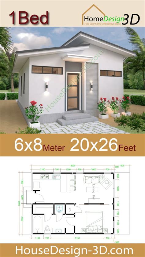 Studio House Plans 6x8 Shed Roof Free Download In 2020 Tiny House