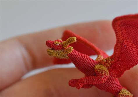 Kim Lapsley Crochets Micro Crochet Dragon