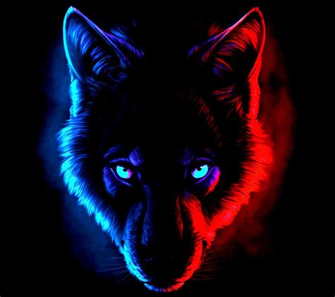 Red And Blue Wolf Wallpapers Top Free Red And Blue Wolf Backgrounds