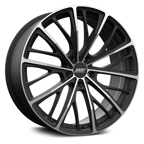 Bby Illusion Wheels Black With Machined Face Rims Bb0608554538bm