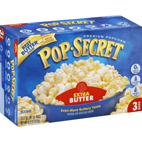 Pop Secret Extra Butter Popcorn 3 Ct 96 Oz Shipt