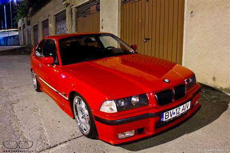 Bmw E36 Red At Night By Carnacior On Deviantart