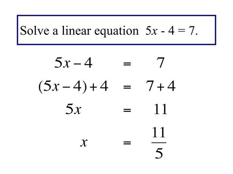 Ppt 13 Solving Equations Using A Graphing Utility Solving Linear