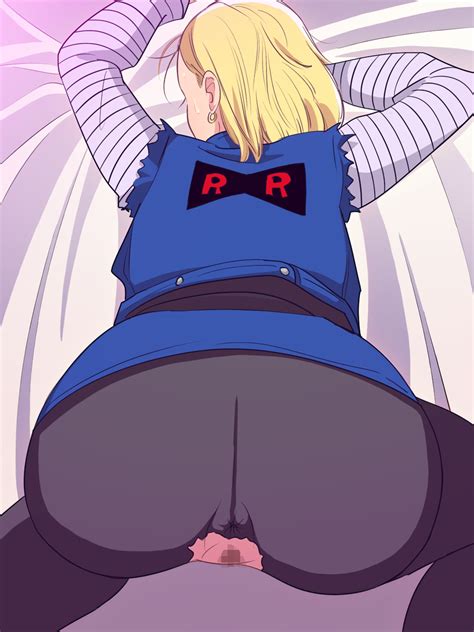 Rule 34 All Fours Android 18 Anus Ass Back Bed Blonde Hair Censored