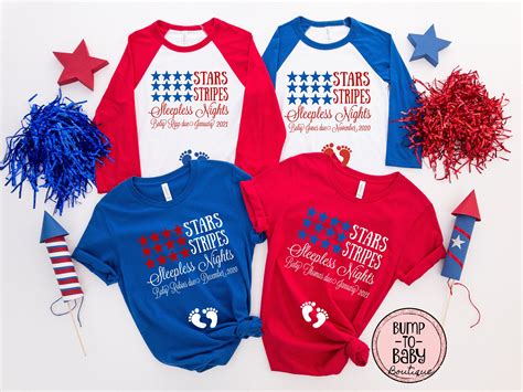 4th of July Baby Announcement Shirt Custom 4th of July | Etsy in 2020 | July baby announcement ...