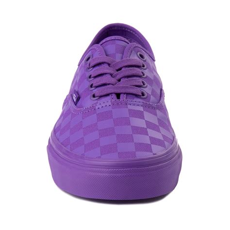 Vans Authentic Tonal Checkerboard Skate Shoe Electric Purple Journeys