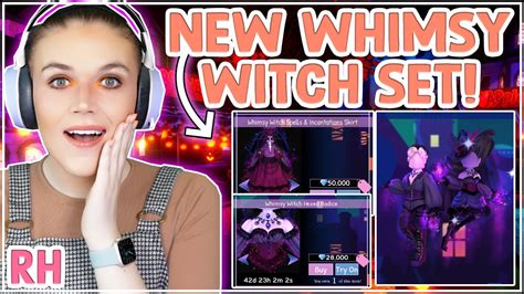 new whimsy witch halloween set out now 🏰 royale high halloween 2022 youtube