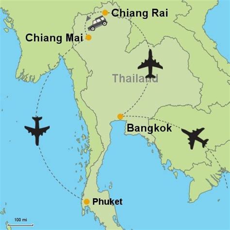 Top flight offers from all chiang mai airports. MAP Bangkok - Chiang Rai - Chiang Mai - Phuket | Phuket ...