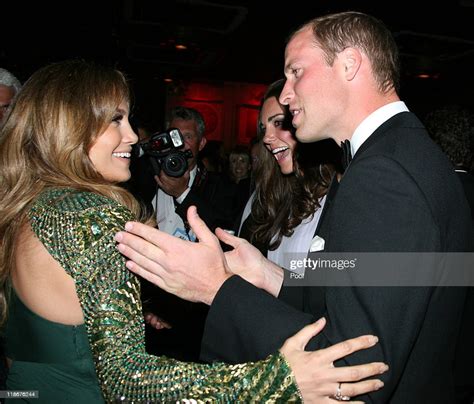 Prince William Duke Of Cambridge And Jennifer Lopez Attend The Bafta