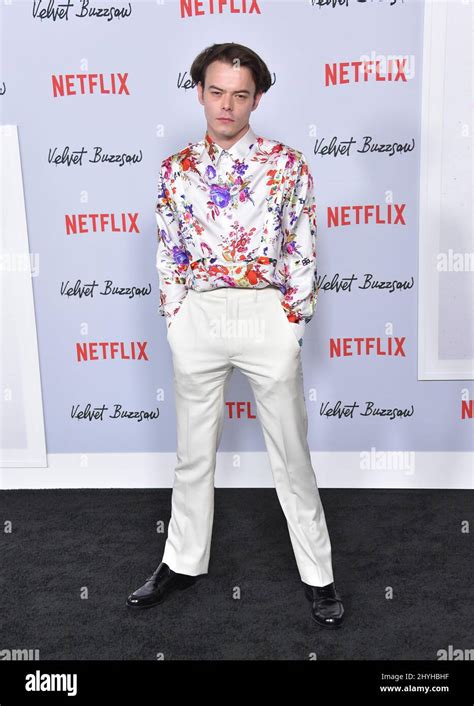 Charlie Heaton Arriving To The Netflix Premiere Of Velvet Buzzsaw At Egyptian Theatre Stock