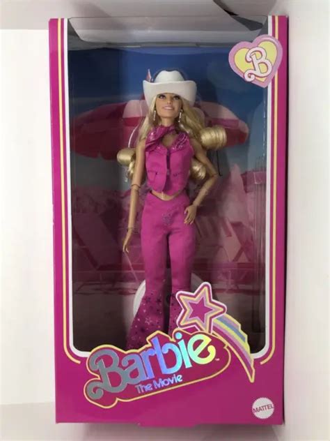 Barbie The Movie Doll Margot Robbie Collectible Pink Western My XXX