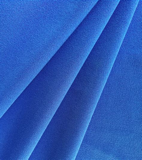 Stretch Crepe Knit Fabric Dazzling Blue Solids Joann