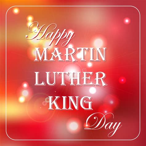 Happy Martin Luther King Day Free Typography Greeting Card On