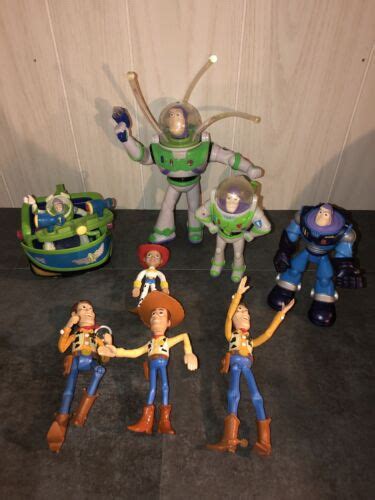 Disney Pixar Toy Story Toy Figure Lot 3 Woodys 4 Buzz Lightyear And 1