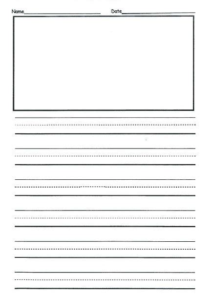2nd Grade Writing Paper A Writers Notebook A Blank