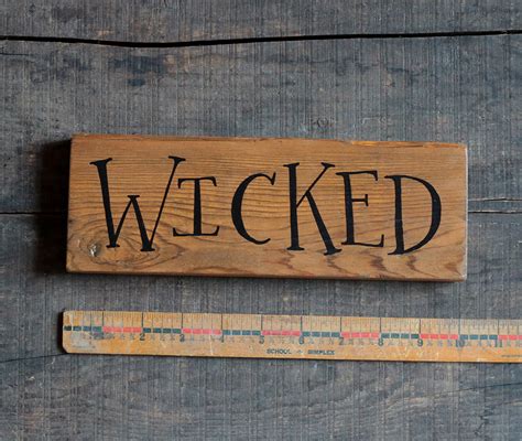 Wicked Wood Sign The Weed Patch