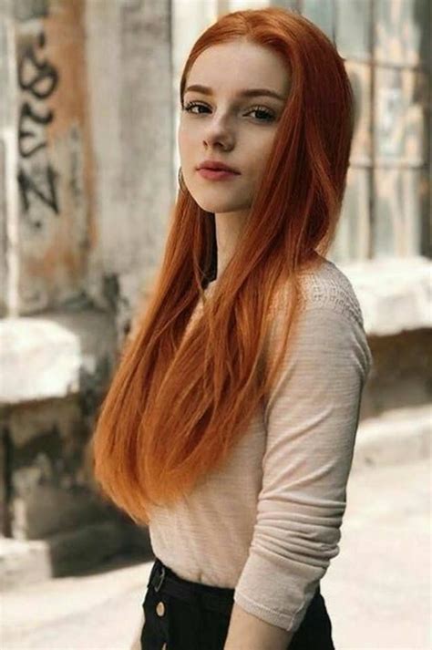 stunning long red hair