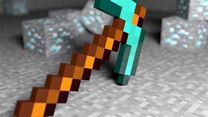 Minecraft Diamond Pickaxe Sword Wallpapersafari