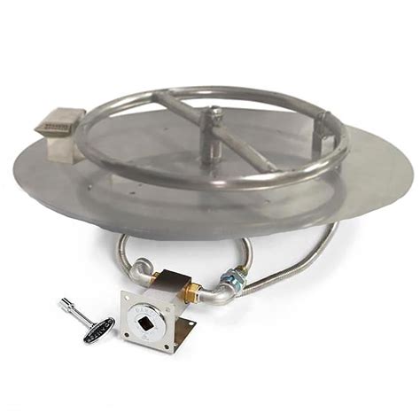 Hpc Fire Match Light Fire Pit Kit With Round Burner Natural Gas 8