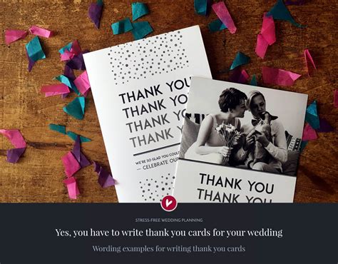 We did not find results for: Yes, you DO have to write thank you cards: wedding thank you card wording examples and tips ...