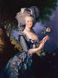 1783 Marie Antoinette holding a rose by Élisabeth-Louise Vigée-Lebrun ...