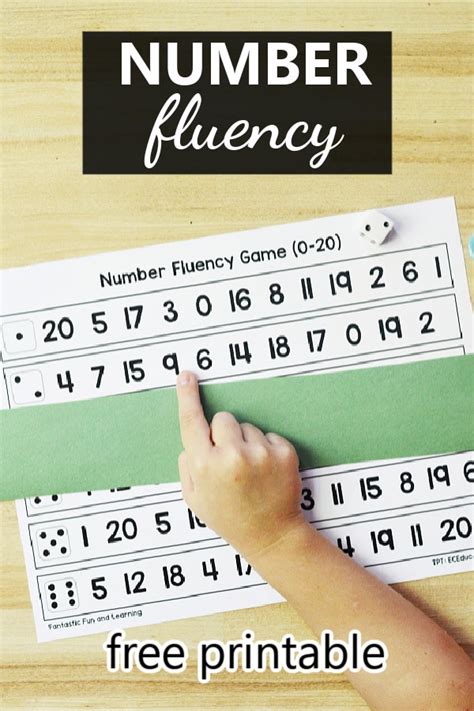 Number Fluency Math Printable Fantastic Fun And Learning