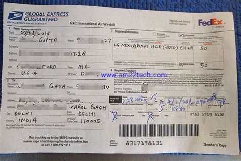 I called fedex shortly after i received. How to Send Used Mobile to India by USPS Fedex from USA - USA